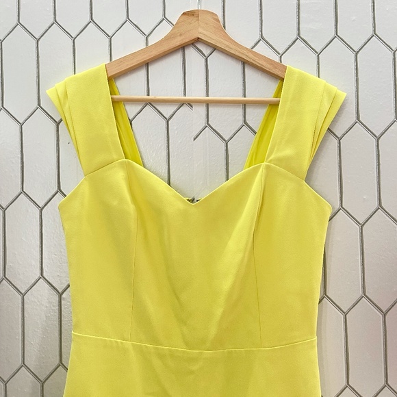 ALICE + OLIVIA Brinda Double-ruffle Fit-and-flare Dress In Daffodil US 8 NWOT - Picture 6 of 14